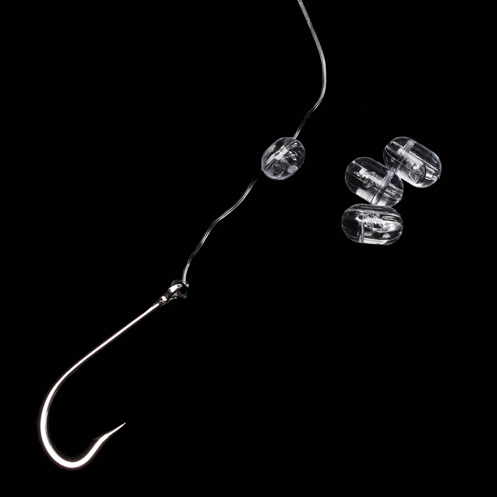 100 шт. прозрачный рыболовный бисер Крест пластиковый легкий вес поплавки Шары