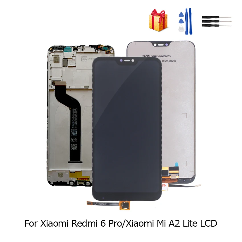 Оригинальный ЖК дисплей для Xiaomi Redmi 6 Pro дигитайзер сенсорного экрана в сборе Mi A2