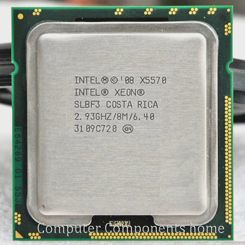Процессор intel xeon X5570 четырехъядерный процессор x5570 (2 93 ГГц 8 Мб 6 4gt/s) LGA 1366 серверный