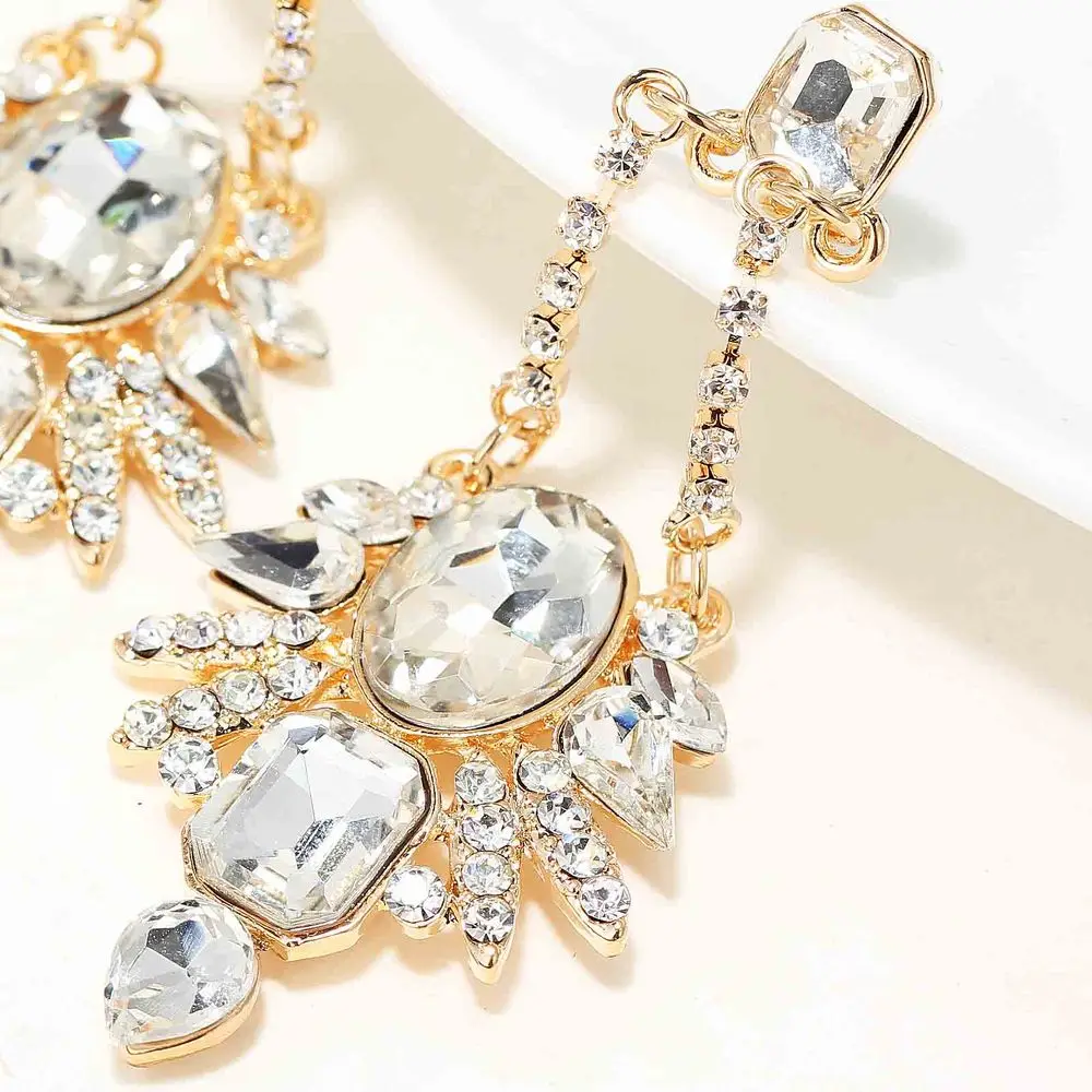 Новые женские модные ювелирные изделия стильные серьги ручной работы стеклянные