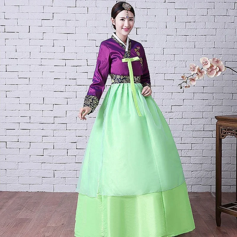 Корейское свадебное платье hanbok для косплея и представлений женская одежда в