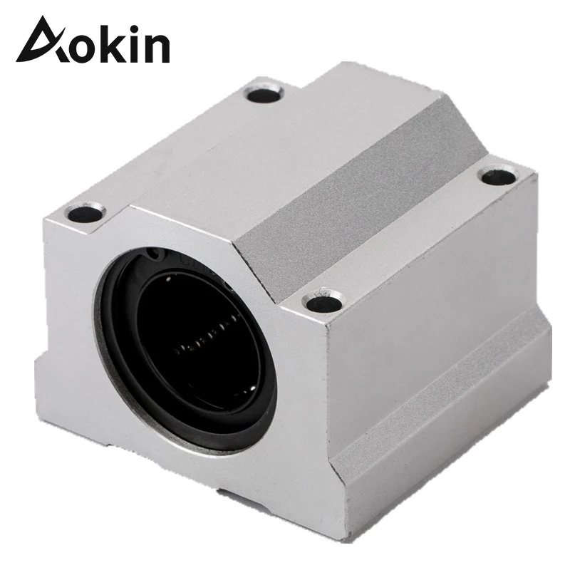 Aokin 3 шт./лот линейного движения шариковых подшипников SCU6UU/SCS8UU/SCS10UU/SCS12UU/SCS16UU/SCS20UU