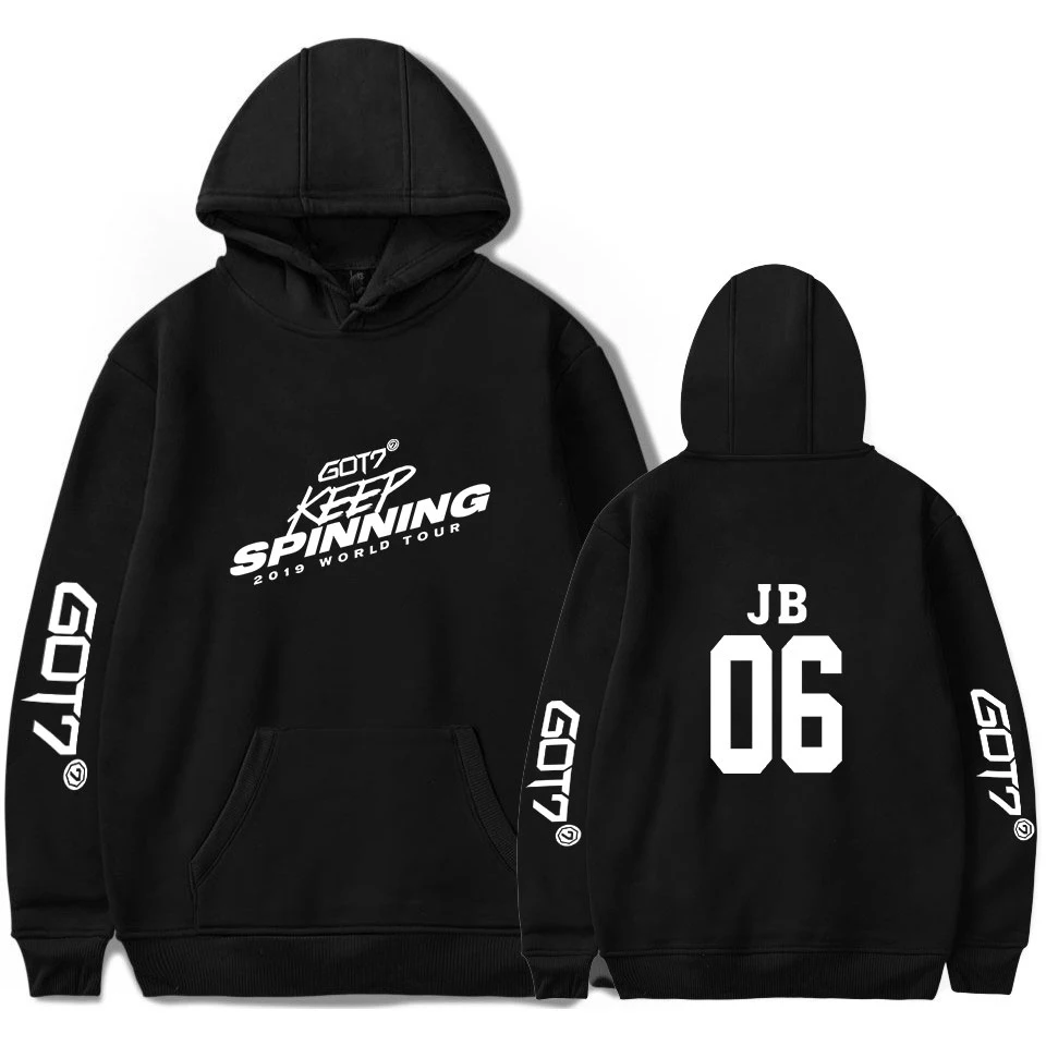 

Aikooki New Arrival GOT7 Hoodies Men/Women Autumn Winter Fashion Popular Hip Hop Hoodie Print GOT7 Sweatshirts Clothes