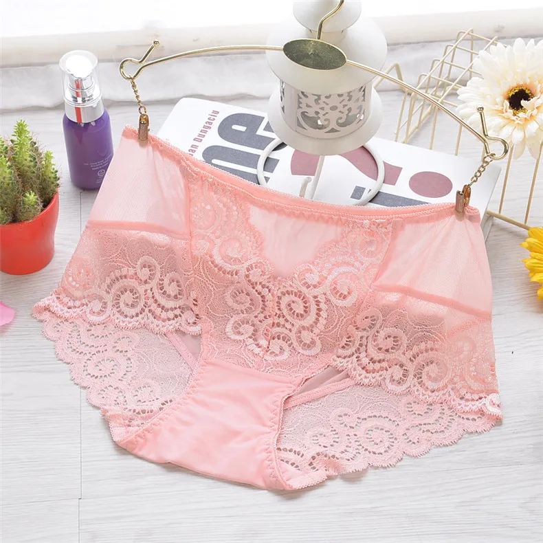 Пикантные Кружево Трусики для женщин прозрачный Нижнее Бельё девочек Леди