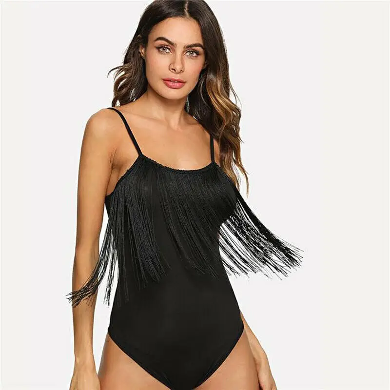 2019 женская летняя одежда облегающий тянущийся сексуальный топ черный с