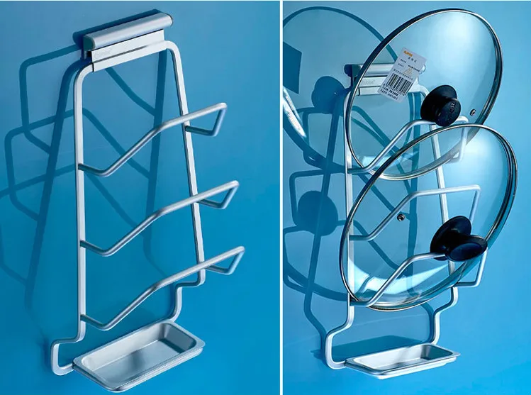 Пространство алюминиевую кастрюлю поддон держатель стенд стойки ковш ложка для