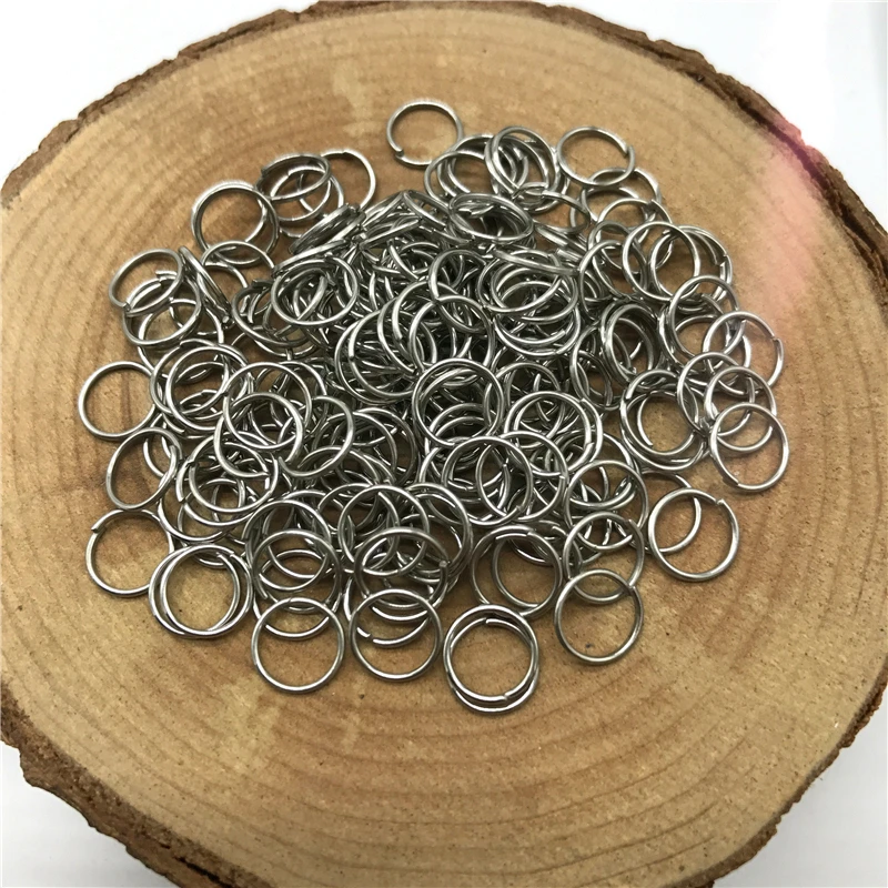 Alloy 4/6/8/10 мм 500/300/200/100 шт Металлические разомкнутые кольца для прыжков Разделение кольца Разъемы для самостоятельного изготовления ювелирных изделий - Цвет: Alloy