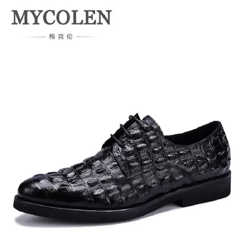 MYCOLEN/Новое поступление брендовая мужская обувь черные туфли-оксфорды деловая на