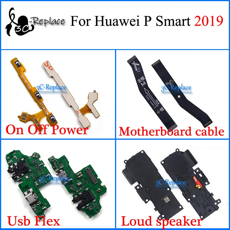 Гибкий кабель для материнской платы Huawei P Smart 2019 POT-LX3 POT-L23 Usb | Мобильные телефоны и