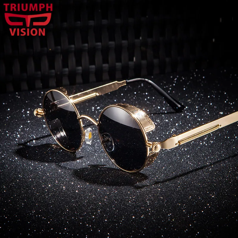 Солнцезащитные очки TRIUMPH VISION мужские круглые поляризационные антибликовые