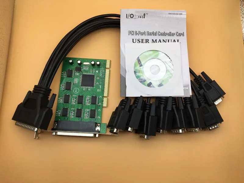 Бесплатная доставка Высокое качество 8 портов PCI Серийный адаптер расширения