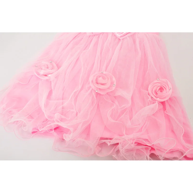 

Summer Kids Dresses Fashion Lace Flower Princess Dress Girl Clothes Summer Sleeveless Baby Girls Party Dress Children Clothing