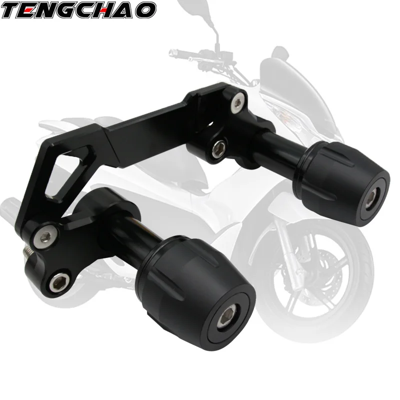 Motorcycle rear anti-collision slider guard axle muffler pipe frame fall protection For Honda PCX Yamaha x-max 300 | Автомобили и