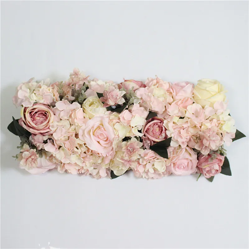 B light pink 1 Искусственный цветок розы гортензии ряд цветов Свадебный дорожный свинцовый стол цветок шар T сценический уличный свинец украшение праздника реквизит - Цвет: B light pink 1