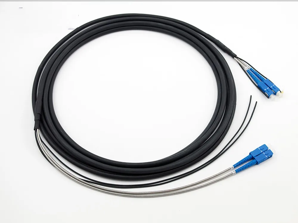 FirstFiber SC UPC SM CPRI открытый двухъядерный FTTA патч-корд G652 волоконно-оптический кабель