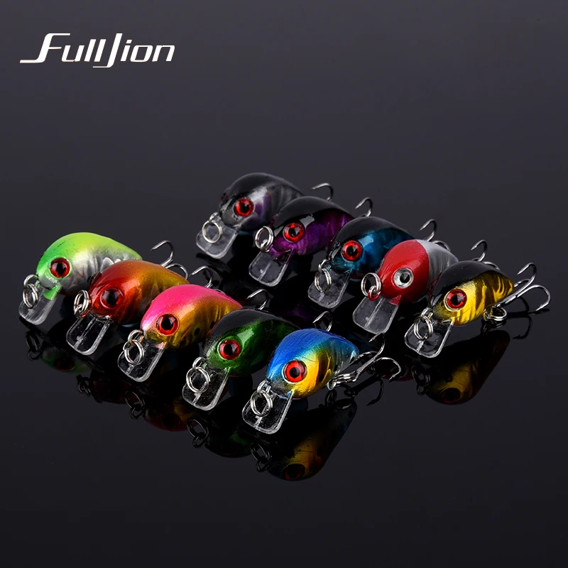 Fulljion Crank рыболовные приманки воблер для Fly Pesca с 10 # Крючки снасти маленькие