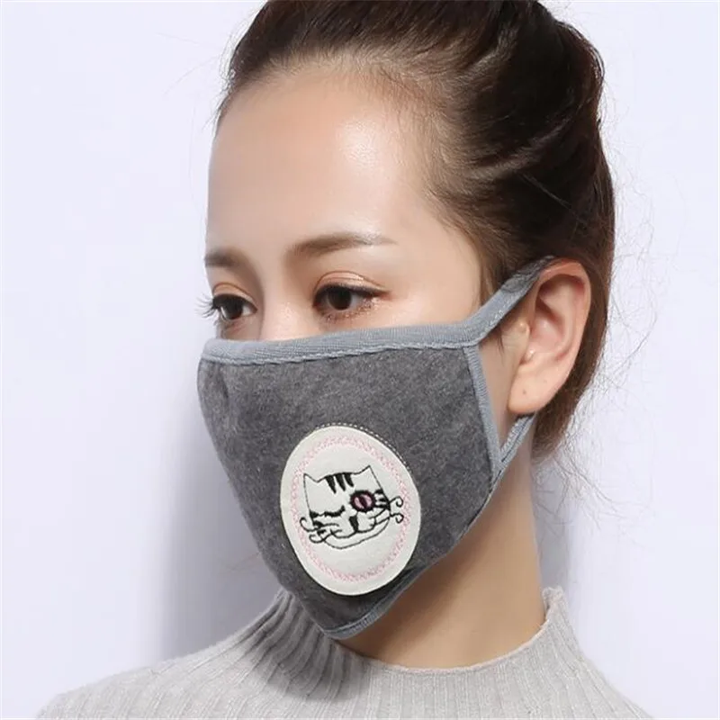 10 шт./уп. Пылезащитная маска для рта хлопковая защиты mond doek masque visage tissu Милая