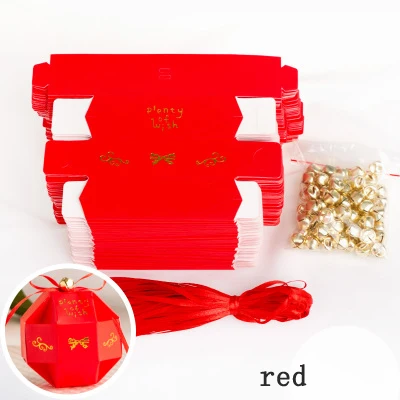 red Многоцветная коробка конфет на свадьбу и сумки милые подарочные коробки для конфет для свадьбы или «нулевого дня рождения» Украшения для дня рождения - Цвет: red