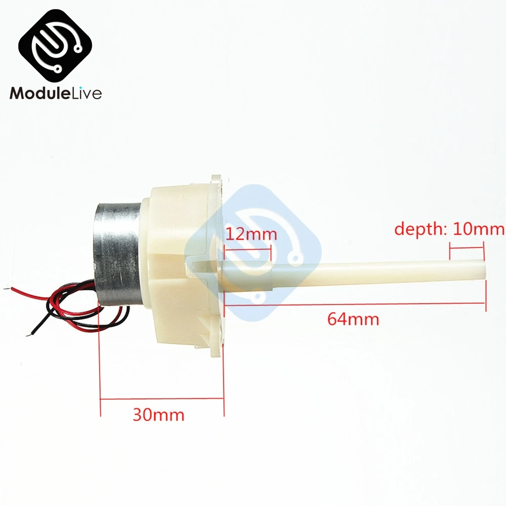 Микро Мотор DC 6 V 12 V червячный редуктор длинный вал для мотора турбины медленный редуктор AS 8-16 RPM для Игрушки Хобби Diy