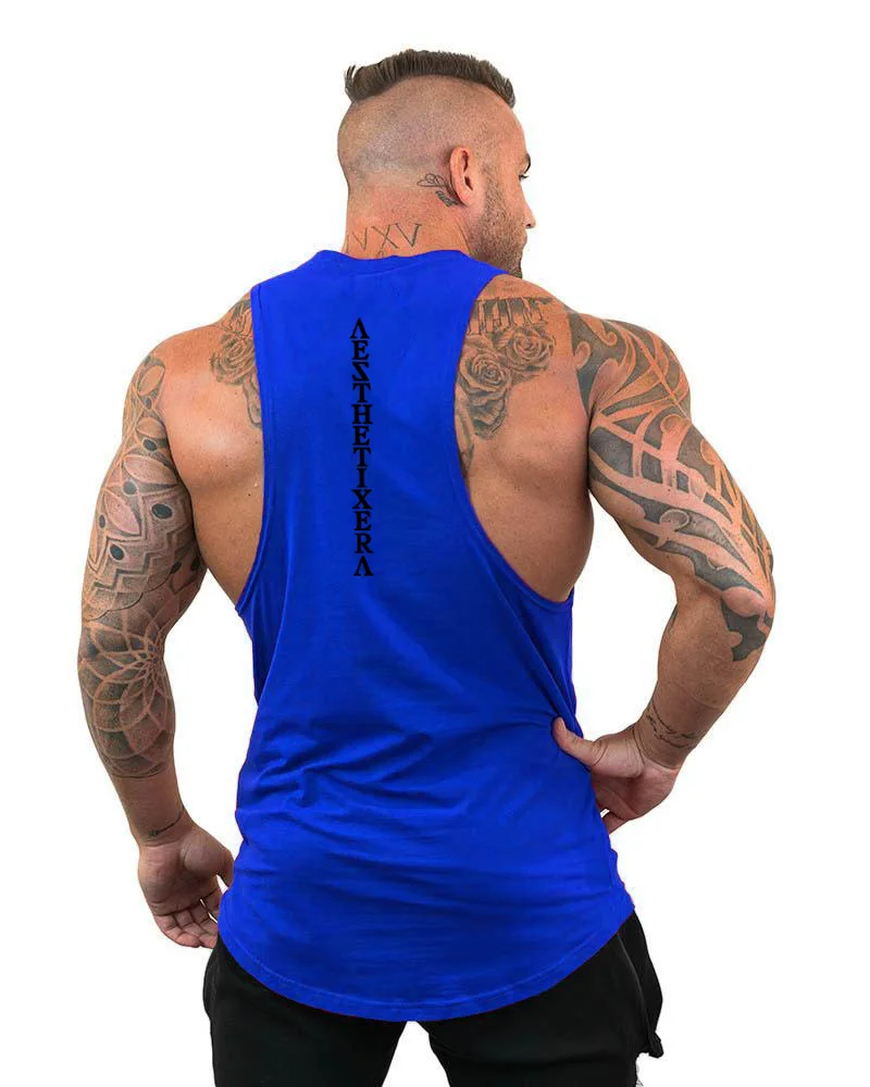 Brand clothing gyms tank tops men canotta bodybuilder top workout singlet fitness stringer tanktop muscle sleeveless shirt | Мужская