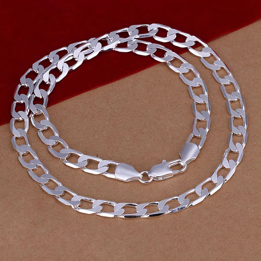 Цепочка мужская длинная из серебра 100 пробы 6 мм 925 шт.|necklace jewelry|fashion jewelryjewelry fashion |