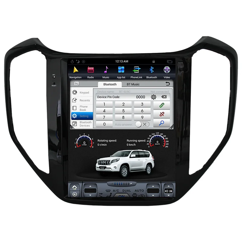 Tesla Android7.1 без DVD плеера GPS навигация для Changan CX70 2015 2016 2017 2018 карты CD большой 12 1 ''IPS