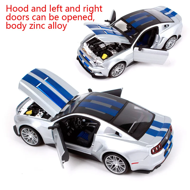 Гоночный автомобиль Maisto 1:24 модель 2014 Ford Mustang GT 5 0 литой игрушечный Новый в коробке