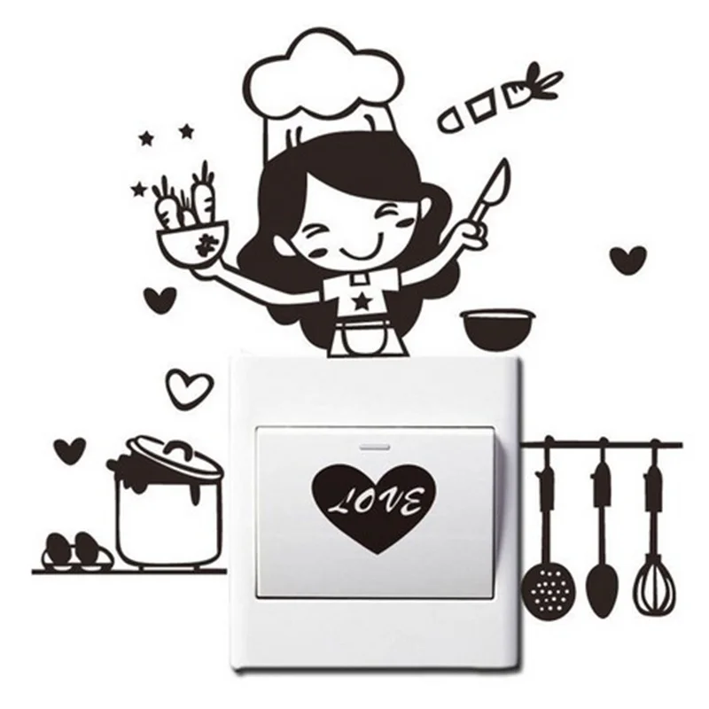 Лидер продаж Новое поступление модная наклейка на кухонный выключатель света