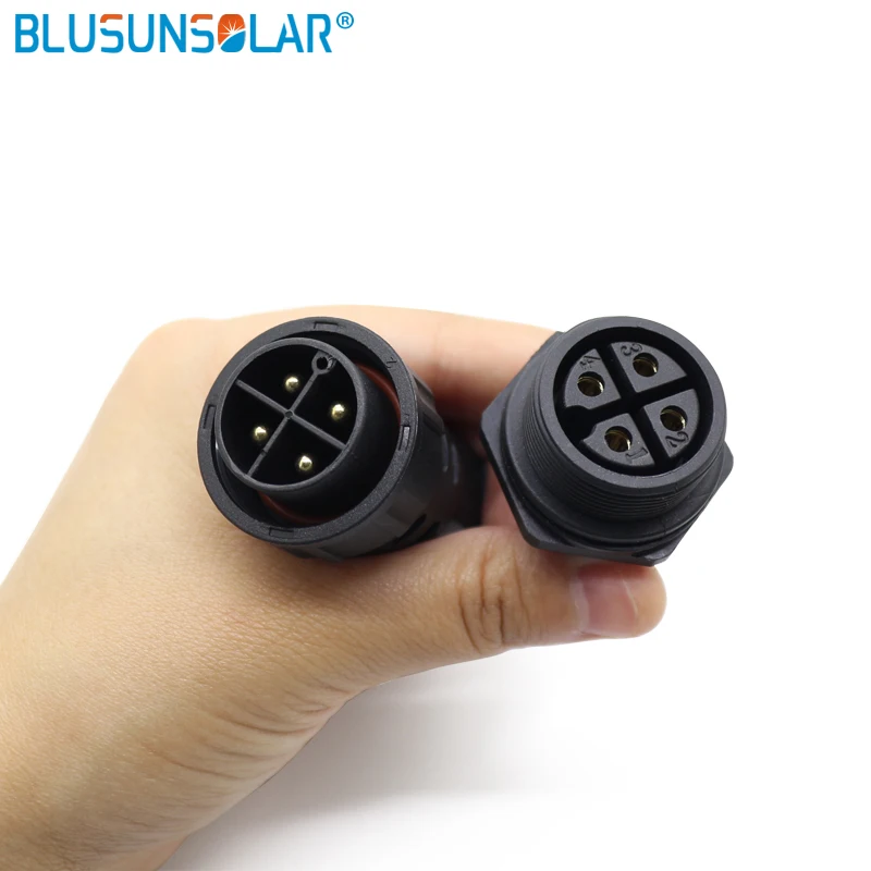 M25 провода к женской панели Водонепроницаемые электрические разъемы резьбовой
