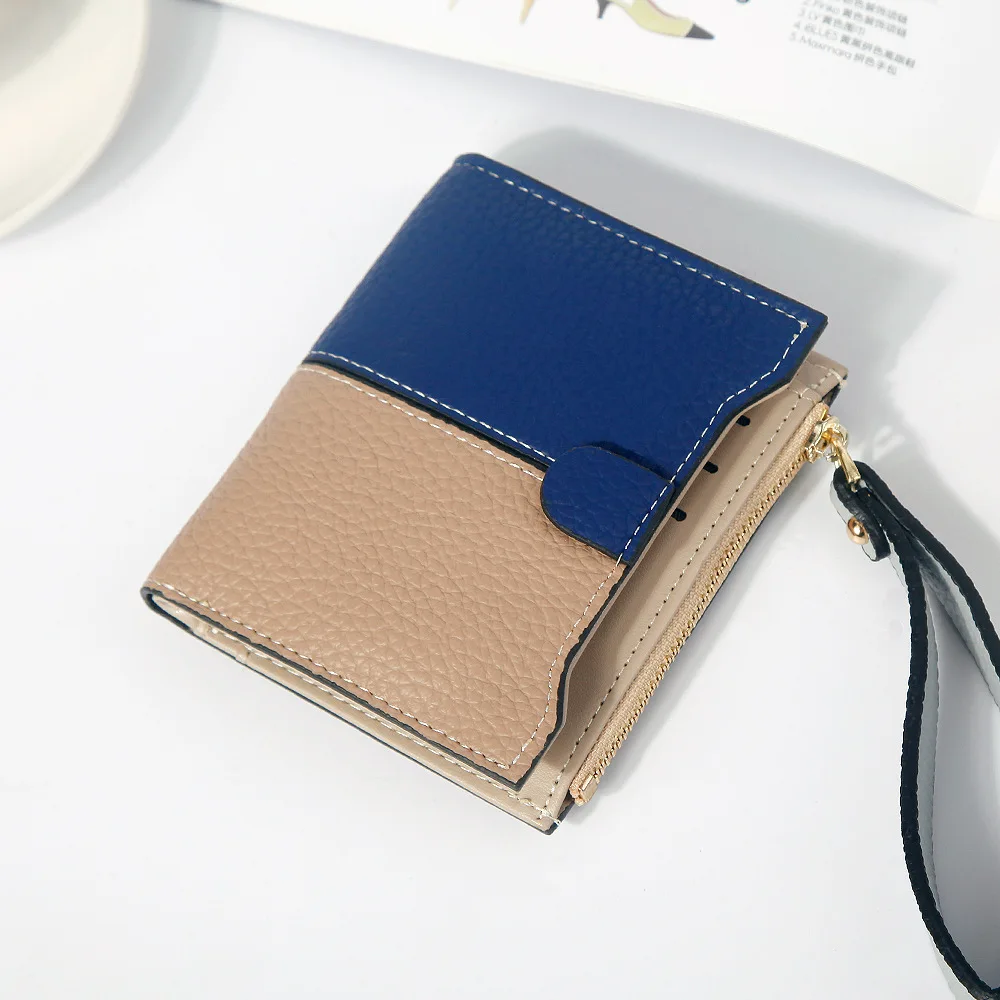 Маленький тонкий короткий кошелек женский кожаный cartera hombre billetera женские