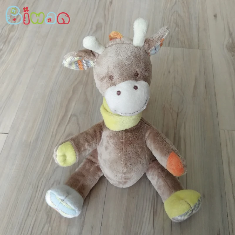 

Biwan Stuffed Giraffe Sitting 24cm Soft Velboa 100% Polyester Cute Plush Baby Stuffed Animals Children's Birthday Gifts