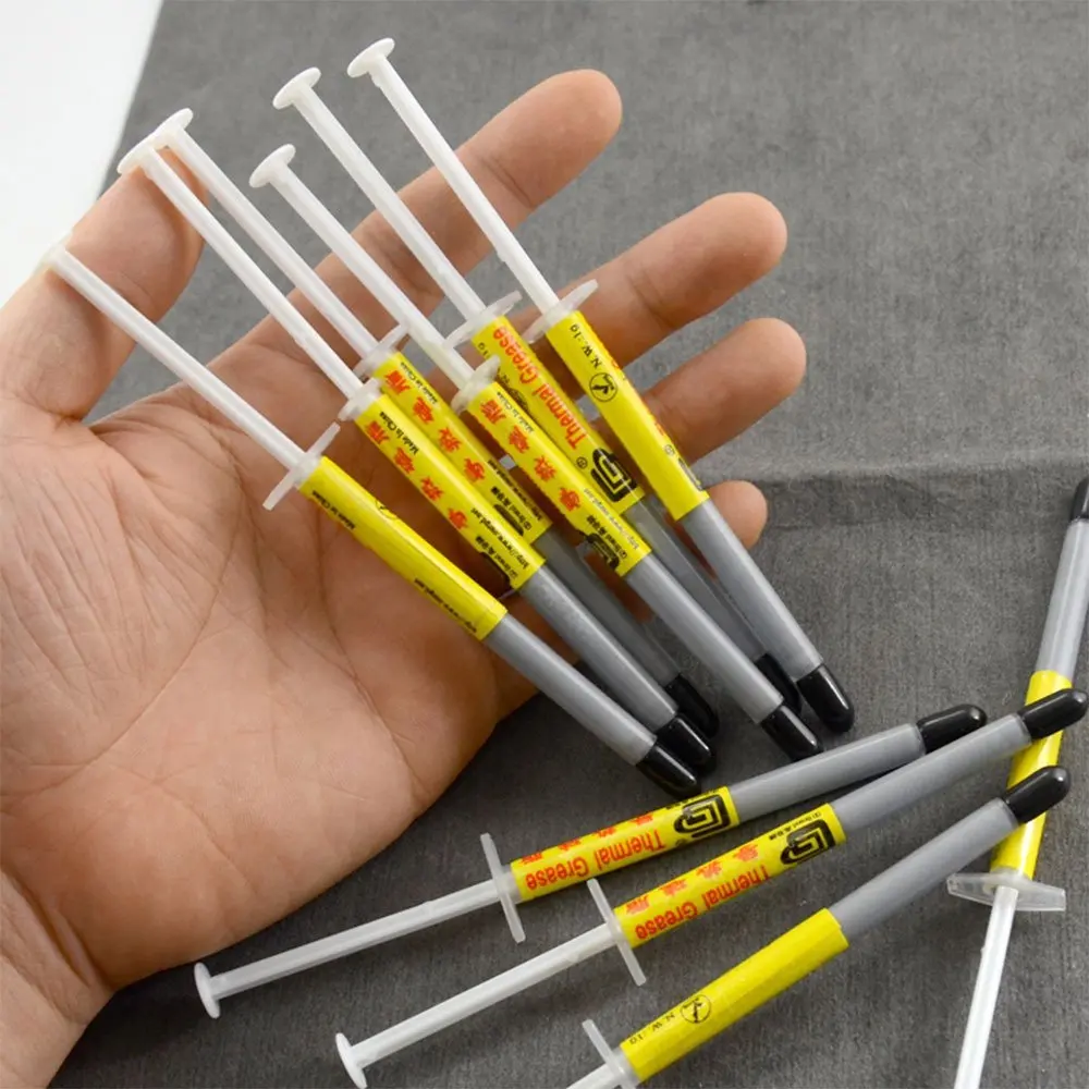 

10PCS GD66 1g Compound Paste High Thermal Grease Conductivity Cooling Silicone Grease For GPU/CPU/VGA/LED/Heatsink And More