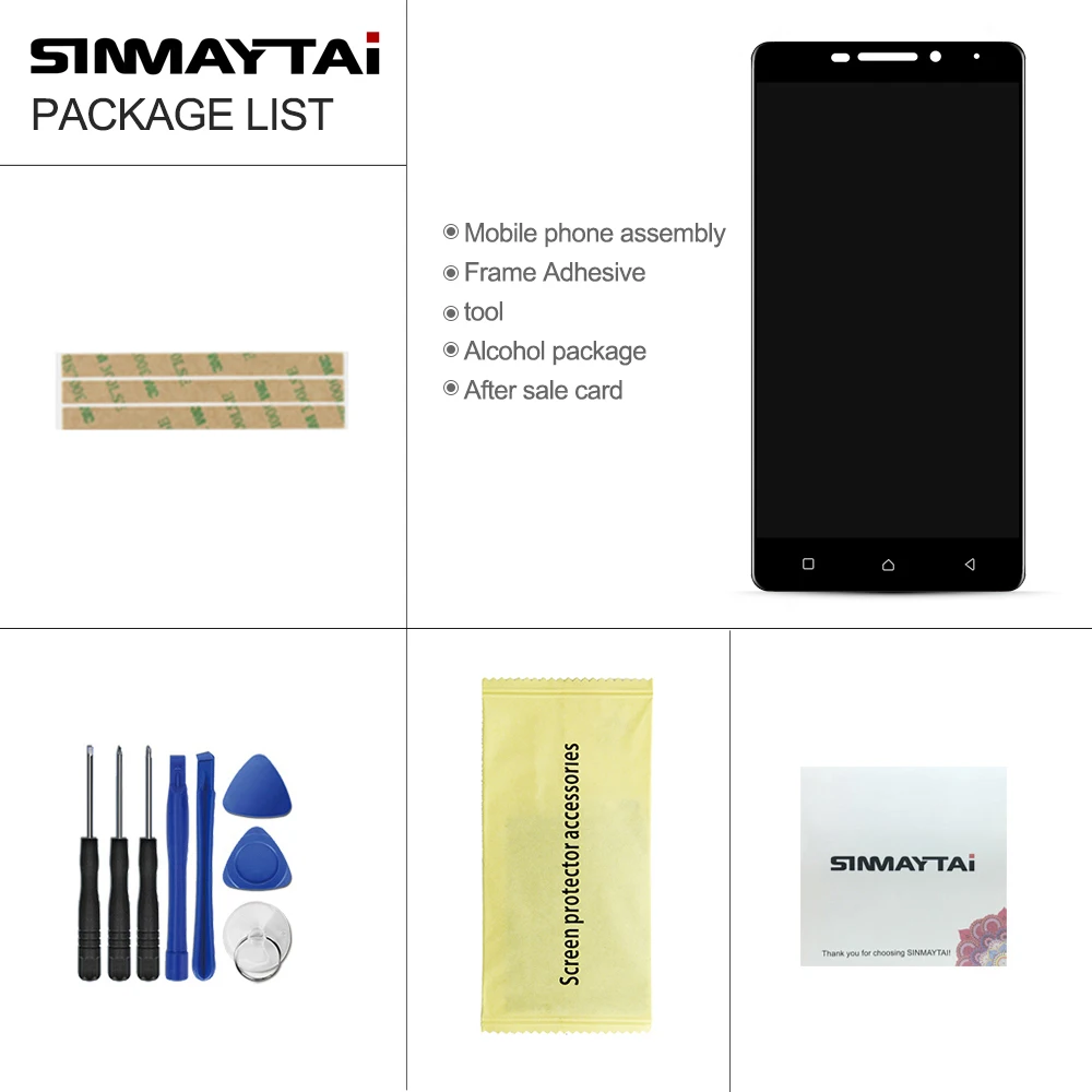 5.0&quot For Lenovo Vibe P1M LCD Display Touch Screen Digitizer Assembly P1ma40 P1mc50 Replacement | Мобильные телефоны и