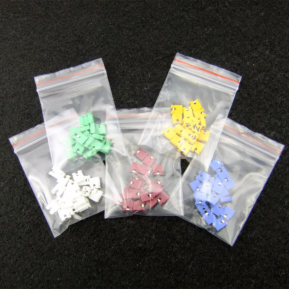 100pcs 2.54mm Jumper Cap Shorted Mini Micro Each color 20pcs s741 | Обустройство дома