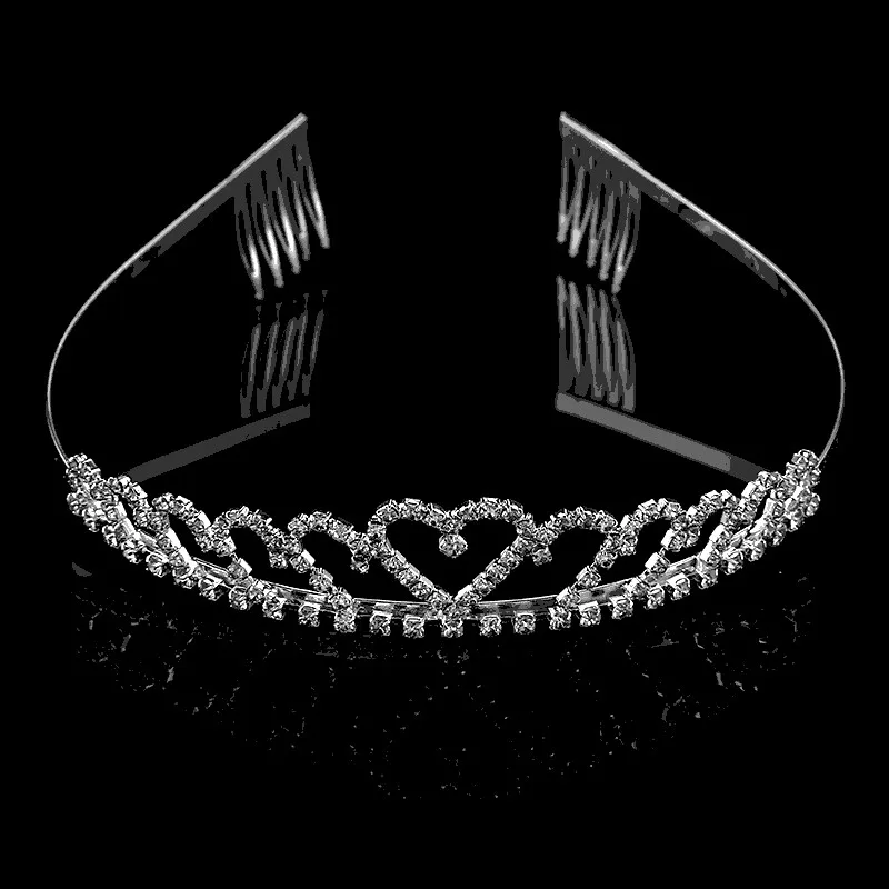 Hairwear Crystal Tiara Fashion Headband Crown Princess Handmade Tiaras Hair Jewelry Gift Wedding Dress Accessories Crowns QZ056 | Украшения