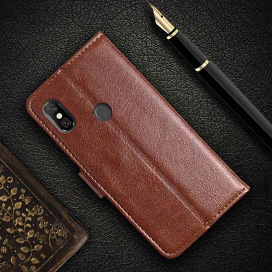 Чехол Micgita для Xiaomi Redmi Note 6 Pro 3/32 ГБ 26 дюйма кожаные чехлы Ретро Бумажник карт