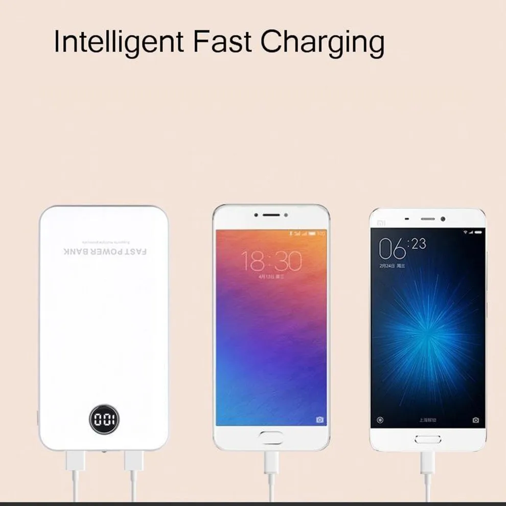 Vogek10000mAh Quick Charge 3,0 power Bank 2i внешний аккумулятор банка 18 Вт Быстрая Зарядка power Bank с двойным USB выходом для телефона