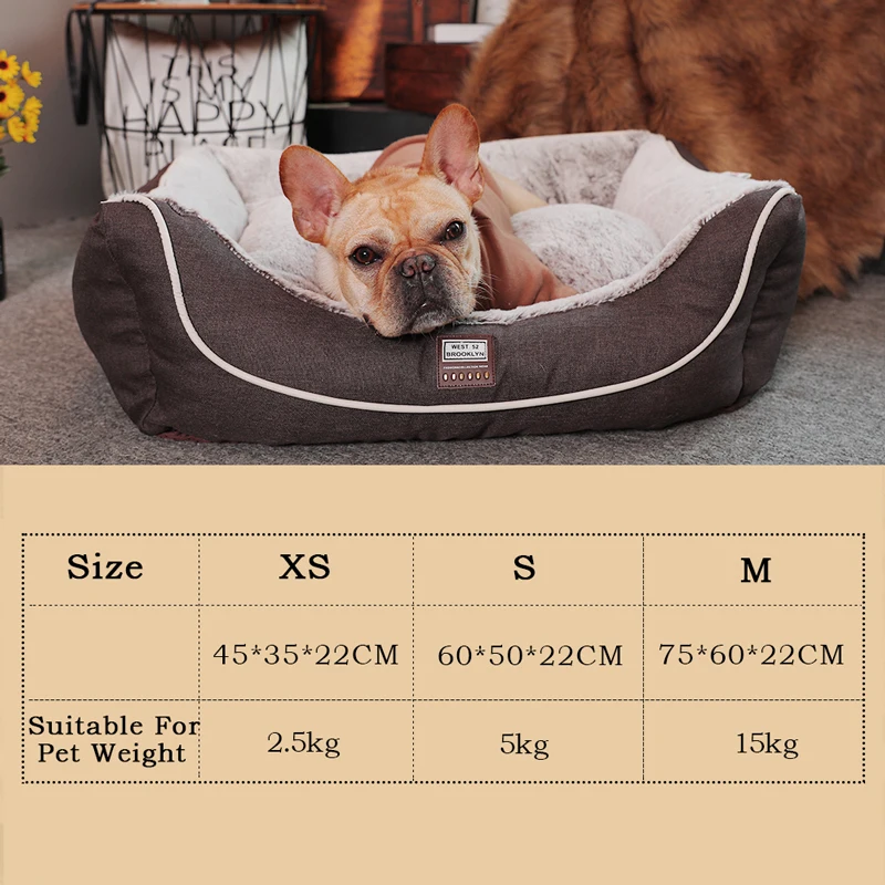 

HOOPET Pet Warm House Dog Bed Sleeping Sofa Puppy Dogs Home Pets Cat Comfortable Kennel