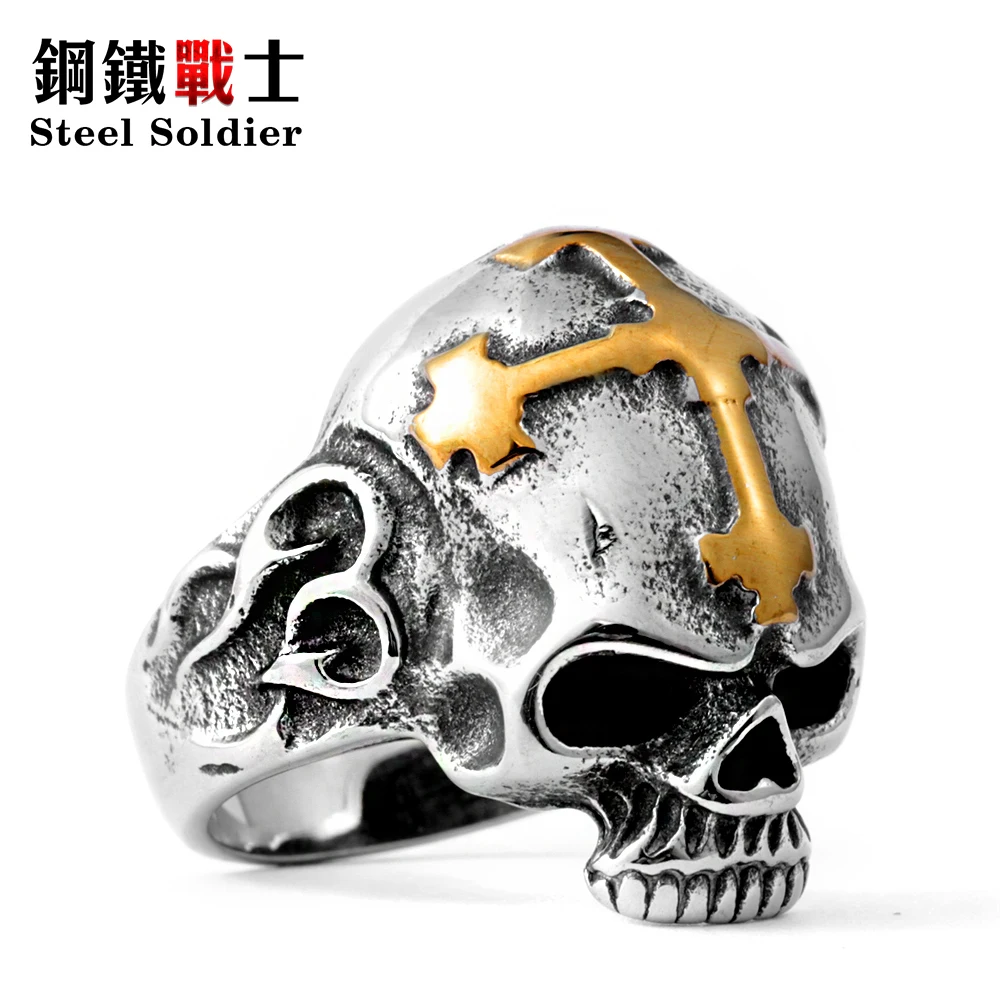 Стальной солдат горячая распродажа мужское кольцо из нержавеющей стали в стиле