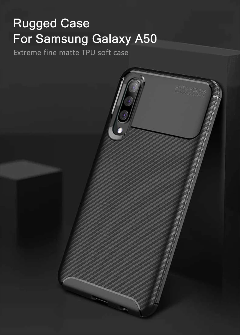 Чехол из углеродного волокна для samsung Galaxy A50, чехол для телефона с полной защитой, чехол для samsung A70 A 50, 360 противоударный бампер