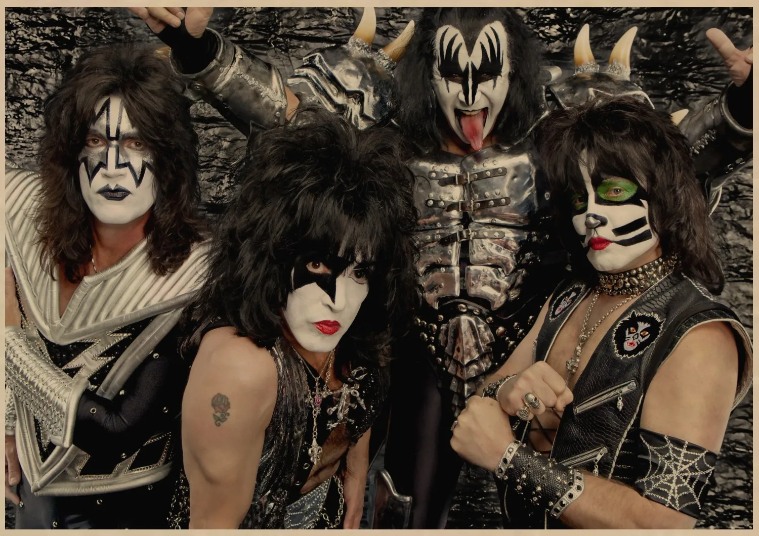 Винтажный постер Kiss band Kraft Ретро Европейская и американская музыкальная команда