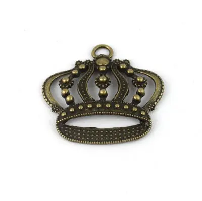 Бесплатная доставка 50 шт состаренная бронза корона а12824b|crown coat|charms forcharm ananas |