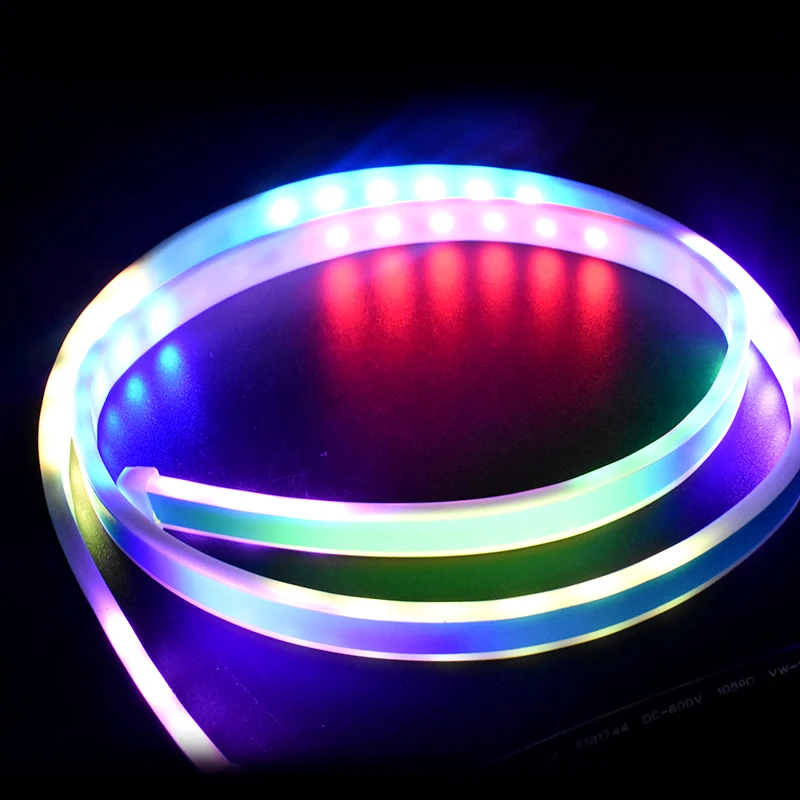 Автомобильный Стайлинг RGB ходовая часть плавающий светодиодный динамический