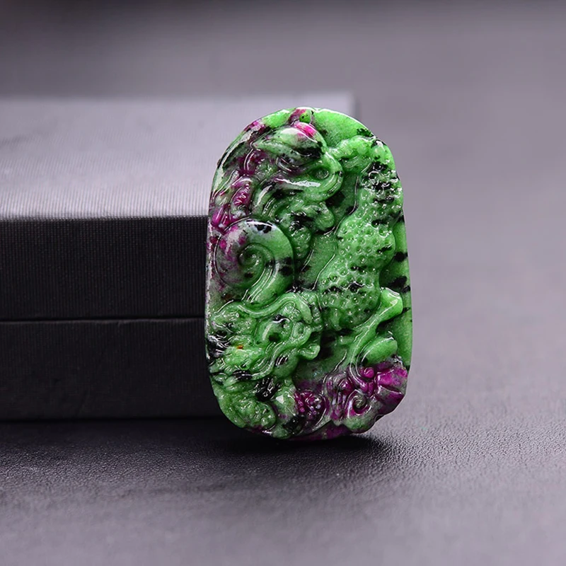 Оптовая продажа красное и зеленое сокровище натуральное ожерелье из каменных