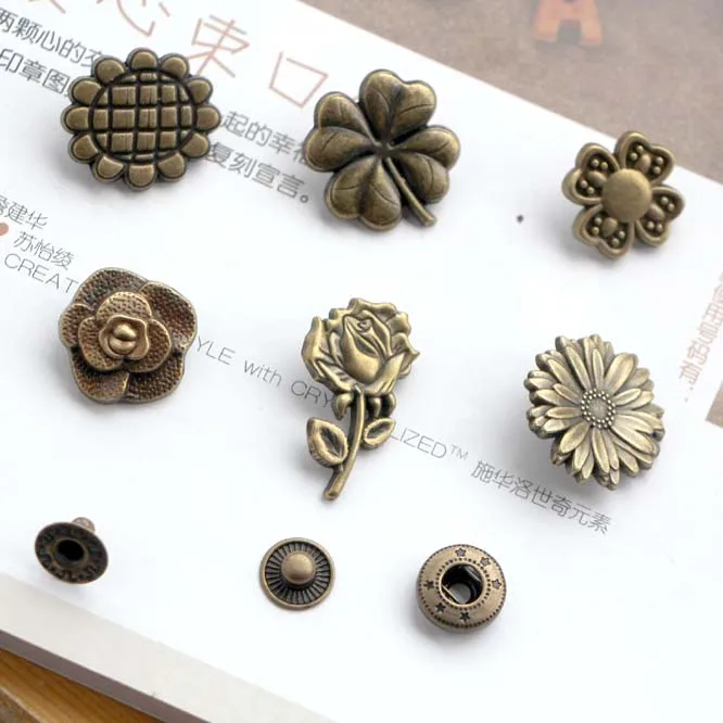 SMTA Античная бронзовая Магнитная кнопка для сумок сумка одежды кошелек швейная