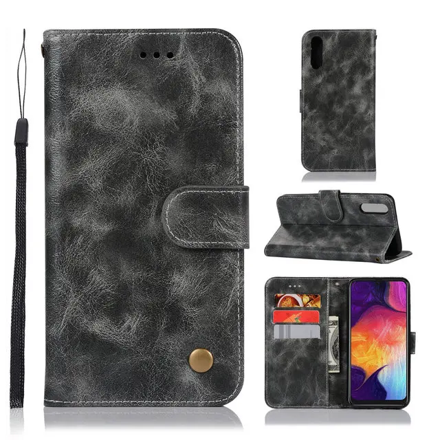 Роскошный флип Etui для samsung A50 чехол Coque samsung A30 чехол из искусственной кожи кошелек Подставка для samsung Galaxy A40 чехол Galaxy A70 A20