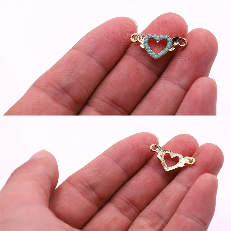 10pcs Style 06 10 шт ювелирные шармы-соединители с акриловым украшением ювелирные изделия Аксессуары для ожерелья, браслеты, ювелирные изделия делая оптом - Цвет: 10pcs Style 06