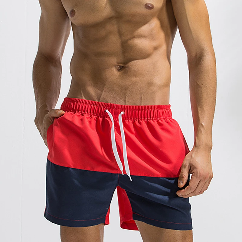 New Beach Badpak Swimming Shorts Mens Swimwear Trunks Sunga Adjustable Waist Nylon Short de bain homme Swim Briefs Men Swimsuit | Спорт и