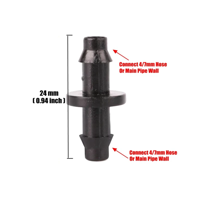 100 шт. Прямые соединители для садового шланга 4/7 мм|fittings bathroom|irrigation compression fittingsfitting mold |