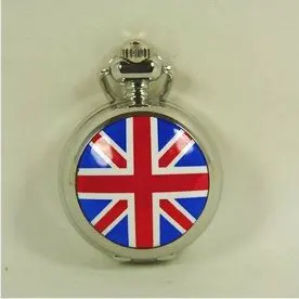 Английская Англия Великобритания Флаг Великобритании карманные часы кварцевые